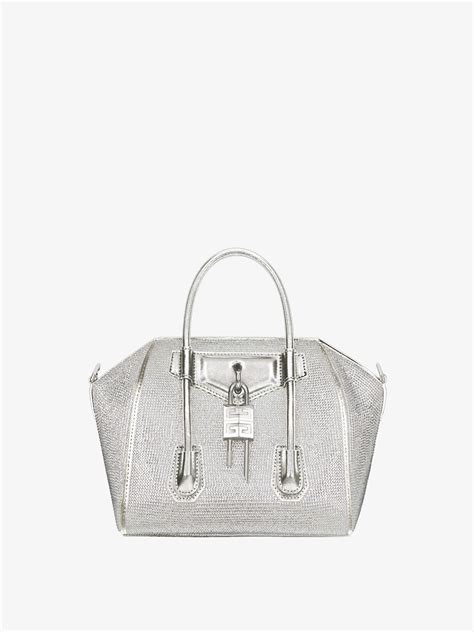 givenchy pastel bag|Mini Antigona Lock bag in satin with strass .